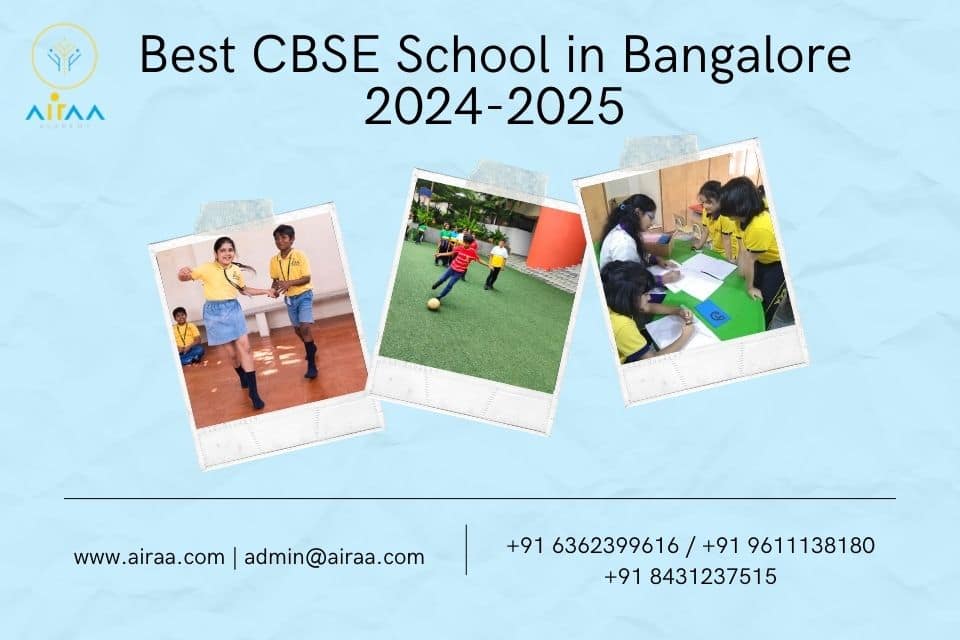 Best CBSE Schools in Bangalore - Academic Year 2024-25