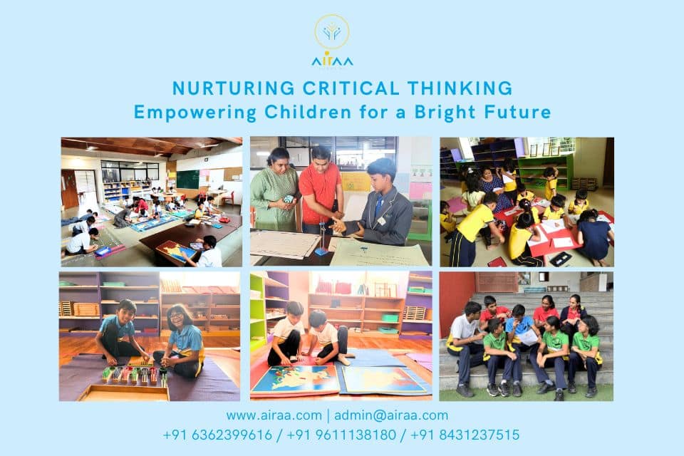 Critical Thinking:- Airaa Academy – A CBSE-Affiliated School in Bangalore – Best Montessori School in South Bangalore – Admissions Open for AY 2026-27