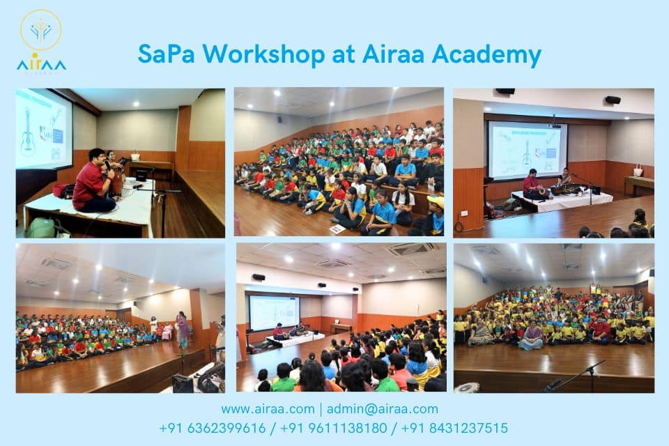 SaPa – Music Workshop at Airaa Academy – The Best CBSE Affiliated School in Bangalore – Admissions Open for academic year 2026-27 – Best Montessori school in Bangalore