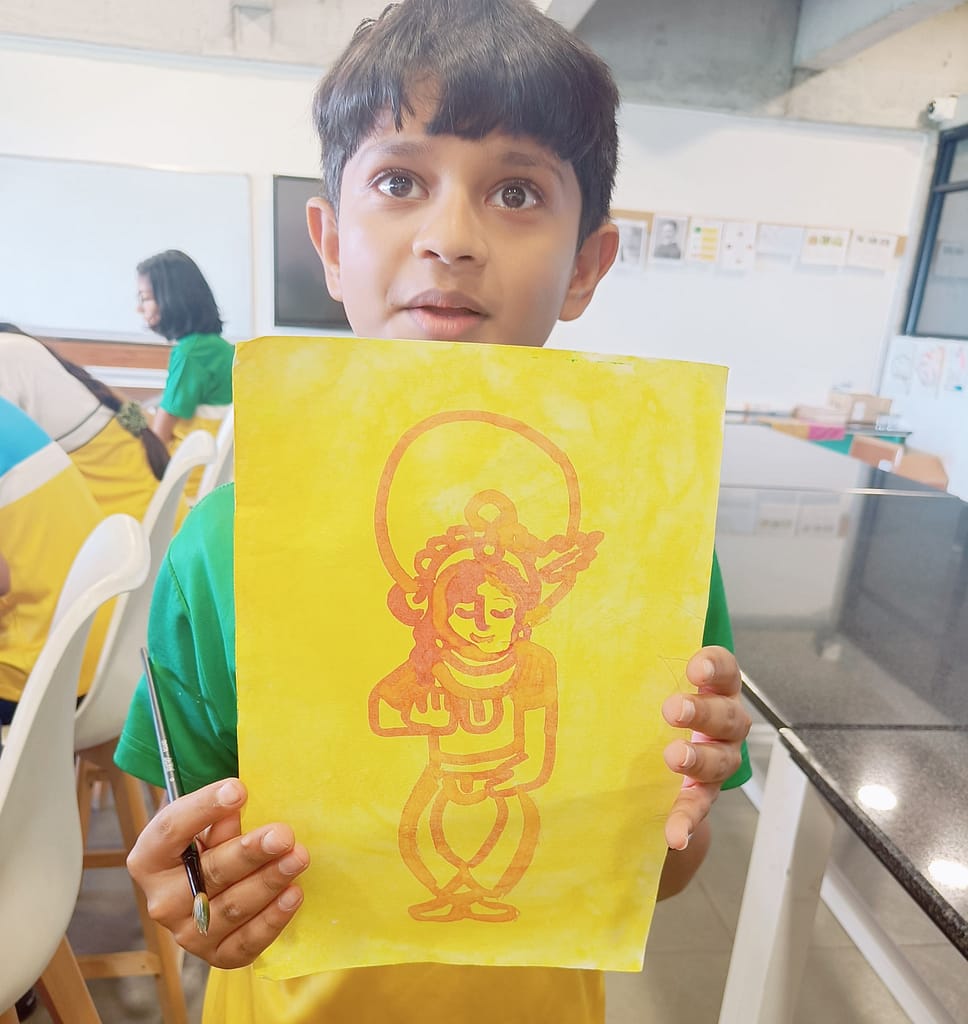turmeric activity - airaa academy - best cbse school in Bangalore - airaa academy is best montessori school in south bangalore
